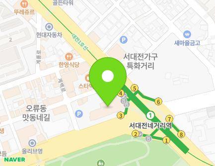 1731 Gyebaek-ro, Jung-gu, Daejeon, Republic of Korea Map
