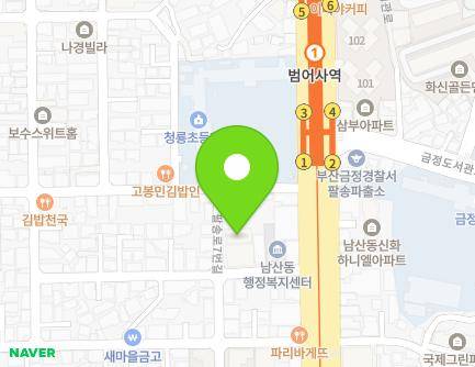 7 Palsong-ro 7beon-gil, Geumjeong-gu, Busan, Republic of Korea Map