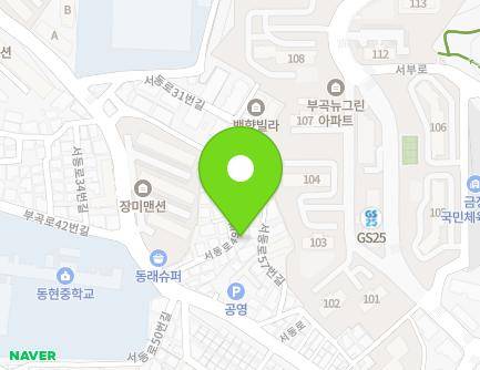14 Seodong-ro 49beon-gil, Geumjeong-gu, Busan, Republic of Korea Map