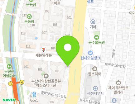1641 Jungang-daero, Geumjeong-gu, Busan, Republic of Korea Map