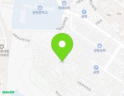 36 Seodong-ro 60beon-gil, Geumjeong-gu, Busan, Republic of Korea Map