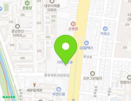 1689 Jungang-daero, Geumjeong-gu, Busan, Republic of Korea Map