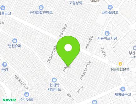 13-1 Seodong-ro 134beon-gil, Geumjeong-gu, Busan, Republic of Korea Map