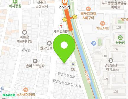 129-5 Jangjeononcheoncheon-ro, Geumjeong-gu, Busan, Republic of Korea Map