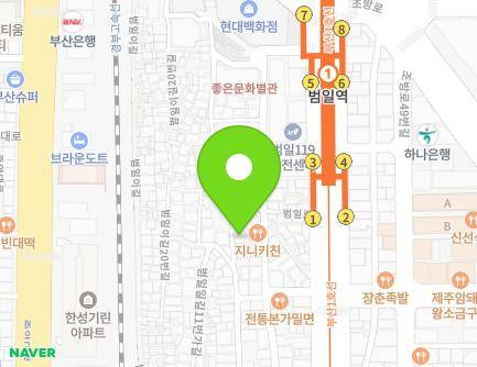 41-3 Beomil-ro 89beon-gil, Dong-gu, Busan, Republic of Korea Map