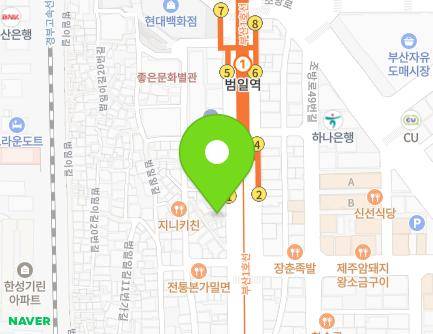 107 Beomil-ro, Dong-gu, Busan, Republic of Korea Map