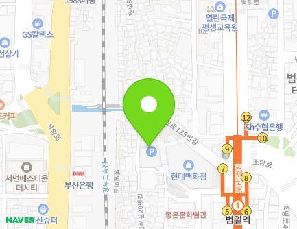 53 Beomilil-gil, Dong-gu, Busan, Republic of Korea Map