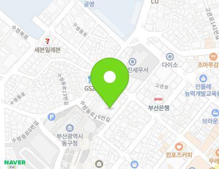 9 Sujeongdong-ro 16beon-gil, Dong-gu, Busan, Republic of Korea Map