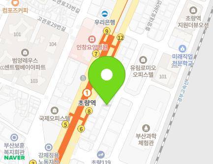 3-11 Jungang-daero 260beon-gil, Dong-gu, Busan, Republic of Korea Map