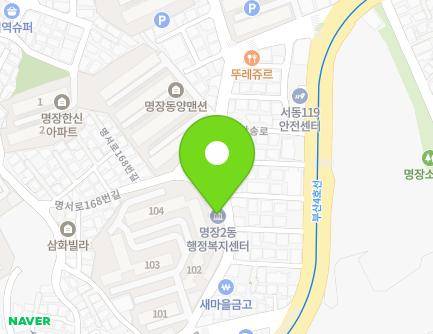 168 Myeongseo-ro, Dongnae-gu, Busan, Republic of Korea Map