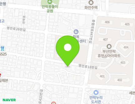 44 Myeongan-ro 18beon-gil, Dongnae-gu, Busan, Republic of Korea Map