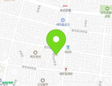 10-12 Myeongan-ro 9beon-gil, Dongnae-gu, Busan, Republic of Korea Map