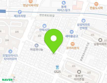 83-3 Yeonan-ro 59beon-gil, Dongnae-gu, Busan, Republic of Korea Map