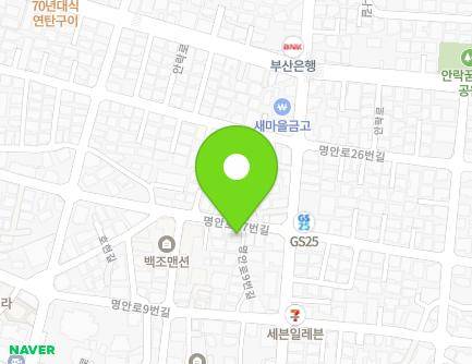 10-15 Myeongan-ro 9beon-gil, Dongnae-gu, Busan, Republic of Korea Map