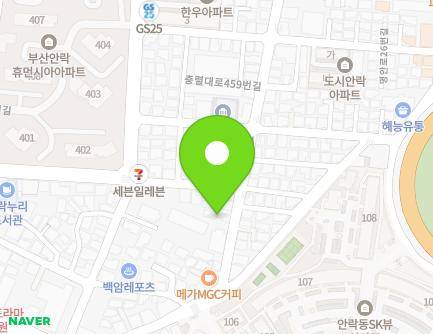 47 Chungnyeol-daero 459beon-gil, Dongnae-gu, Busan, Republic of Korea Map