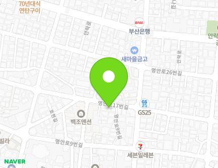 11 Myeongan-ro 17beon-gil, Dongnae-gu, Busan, Republic of Korea Map