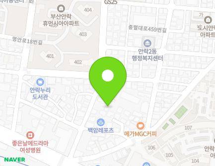 30-8 Chungnyeol-daero 457beon-gil, Dongnae-gu, Busan, Republic of Korea Map