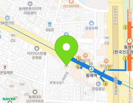 6 Chungnyeol-daero 148beon-gil, Dongnae-gu, Busan, Republic of Korea Map