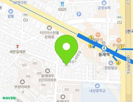 17 Chungnyeol-daero 148beon-gil, Dongnae-gu, Busan, Republic of Korea Map