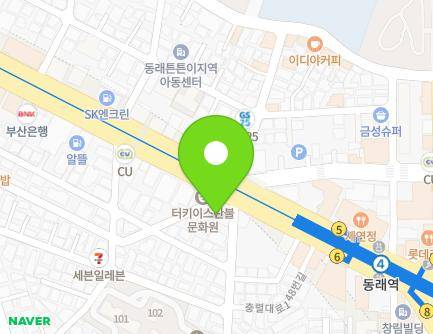 112 Minam-ro 132beon-gil, Dongnae-gu, Busan, Republic of Korea Map