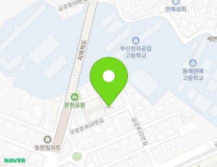 23 Ujangchun-ro 68beon-gil, Dongnae-gu, Busan, Republic of Korea Map