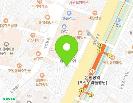 1495-36 Jungang-daero, Dongnae-gu, Busan, Republic of Korea Map