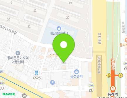 17-5 Jungang-daero 1335beon-gil, Dongnae-gu, Busan, Republic of Korea Map