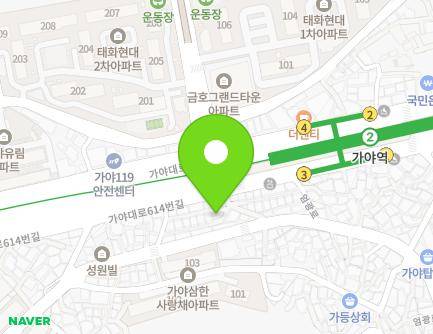 36-16 Gaya-daero 614beon-gil, Busanjin-gu, Busan, Republic of Korea Map