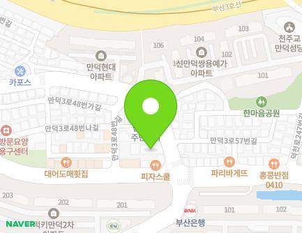 58 Mandeok 3-ro, Buk-gu, Busan, Republic of Korea Map
