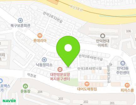 26 Mandeok 3-ro 48beonna-gil, Buk-gu, Busan, Republic of Korea Map