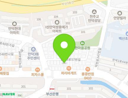 14 Mandeok 3-ro 57beon-gil, Buk-gu, Busan, Republic of Korea Map