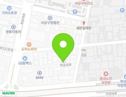 216-27 Hakgam-daero, Sasang-gu, Busan, Republic of Korea Map
