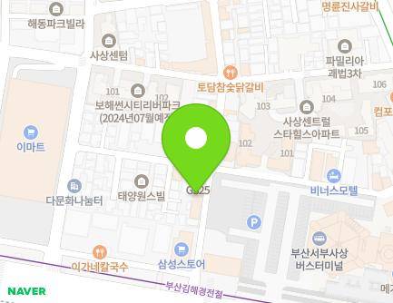 17 Gwangjang-ro 37beon-gil, Sasang-gu, Busan, Republic of Korea Map