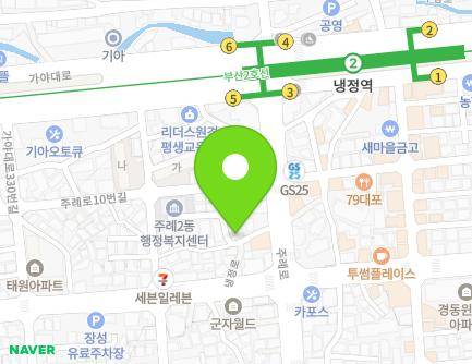 9-9 Jurye-ro 10beon-gil, Sasang-gu, Busan, Republic of Korea Map