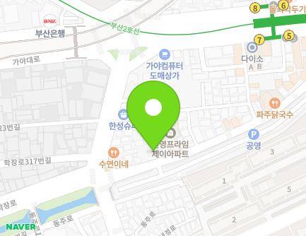 62 Gaya-daero 282beon-gil, Sasang-gu, Busan, Republic of Korea Map