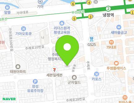 12-11 Jurye-ro, Sasang-gu, Busan, Republic of Korea Map