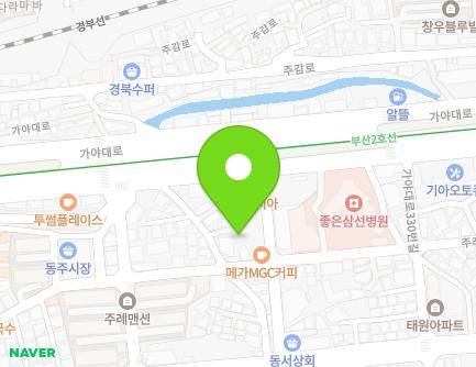 13-1 Gaya-daero 310beon-gil, Sasang-gu, Busan, Republic of Korea Map