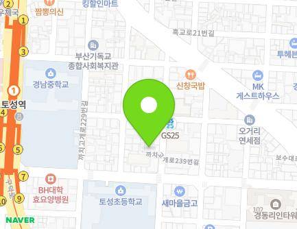 7-6 Kkachigogae-ro 239beon-gil, Seo-gu, Busan, Republic of Korea Map