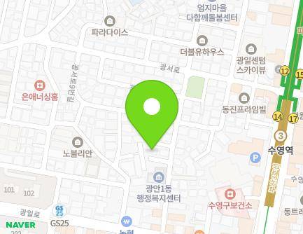 25-5 Gwangil-ro 14beon-gil, Suyeong-gu, Busan, Republic of Korea Map