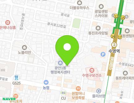16 Gwangil-ro 14beon-gil, Suyeong-gu, Busan, Republic of Korea Map