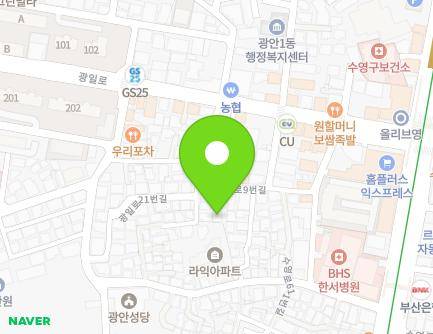 16-21 Gwangil-ro 9beon-gil, Suyeong-gu, Busan, Republic of Korea Map