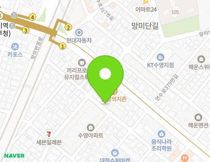 31 Mangmibeonyeong-ro 38beon-gil, Suyeong-gu, Busan, Republic of Korea Map