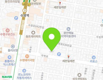 15-3 Muhak-ro, Suyeong-gu, Busan, Republic of Korea Map