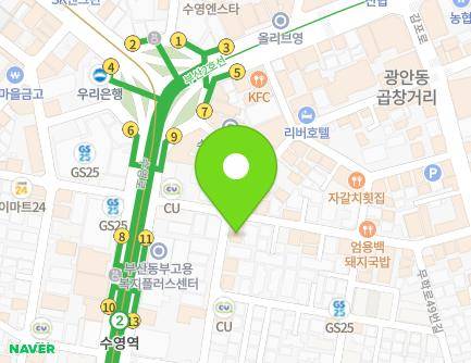 100 Muhak-ro 9beon-gil, Suyeong-gu, Busan, Republic of Korea Map
