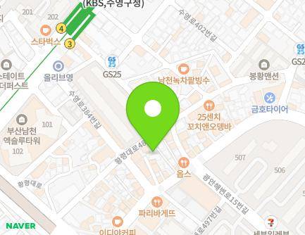 33-9 Hwangnyeong-daero 489beon-gil, Suyeong-gu, Busan, Republic of Korea Map