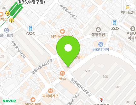 41 Hwangnyeong-daero 489beon-gil, Suyeong-gu, Busan, Republic of Korea Map