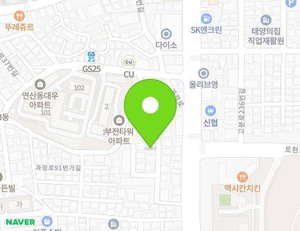 18-2 Gwajeong-ro 93beon-gil, Yeonje-gu, Busan, Republic of Korea Map