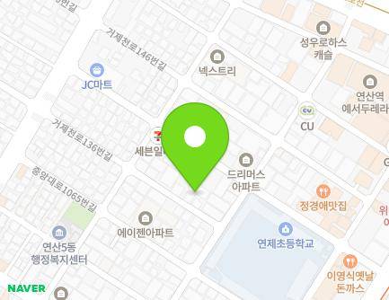 35 Geojecheon-ro 136beon-gil, Yeonje-gu, Busan, Republic of Korea Map
