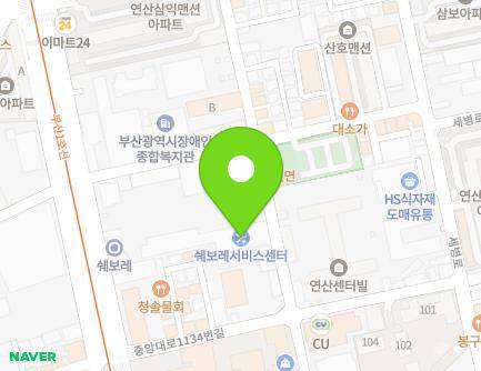 1146 Jungang-daero, Yeonje-gu, Busan, Republic of Korea Map