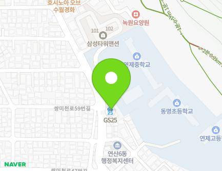 58 Ssangmicheon-ro, Yeonje-gu, Busan, Republic of Korea Map